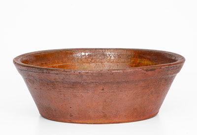 Eastern Tennessee Redware Bowl, 19th century