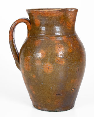 Tennessee Redware Pitcher, probably Sullivan County, circa 1840-1880