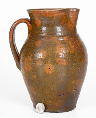 Tennessee Redware Pitcher, probably Sullivan County, circa 1840-1880