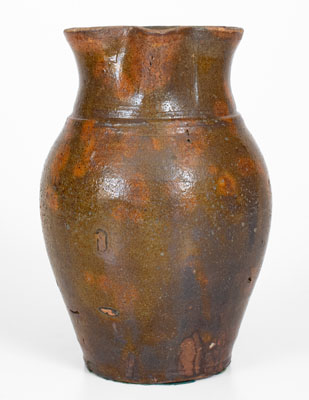 Tennessee Redware Pitcher, probably Sullivan County, circa 1840-1880