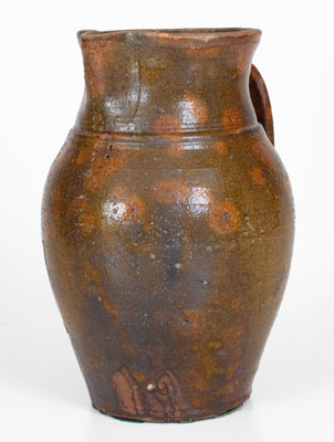 Tennessee Redware Pitcher, probably Sullivan County, circa 1840-1880