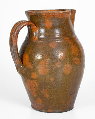 Tennessee Redware Pitcher, probably Sullivan County, circa 1840-1880