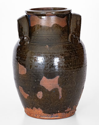 Eastern Tennessee Redware Jar w/ Strap Handles