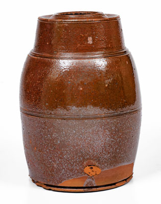 Attrib. Cain Pottery, Sullivan County, Tennessee Redware Canning Jar, circa 1840-1880