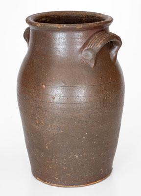 Attrib. Hinkle-Mort Pottery, Jefferson County, Tennessee Salt-Glazed Stoneware Jar, c1850-1870