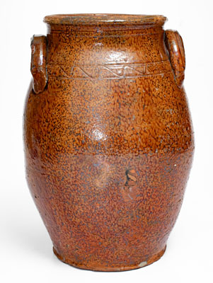 Attrib. Cain Pottery, Sullivan County, Tennessee Redware Jar Redware Jar, c1850-1880