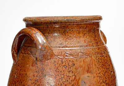 Attrib. Cain Pottery, Sullivan County, Tennessee Redware Jar Redware Jar, c1850-1880