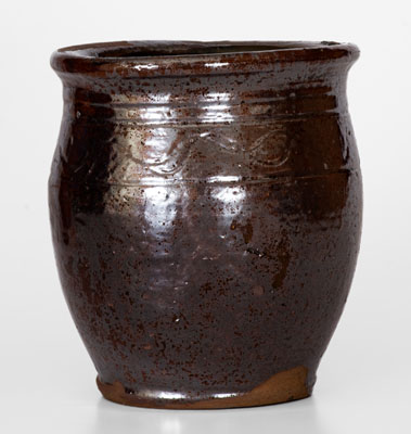 Attrib. Cain Pottery, Sullivan County, Tennessee Redware Jar, circa 1840-80