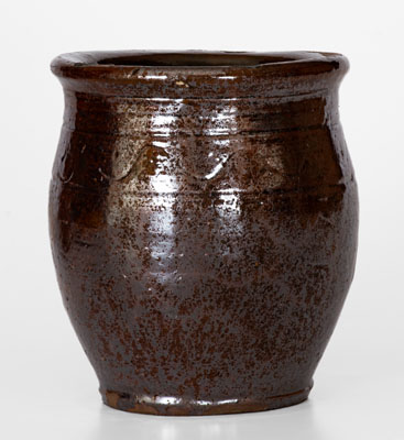 Attrib. Cain Pottery, Sullivan County, Tennessee Redware Jar, circa 1840-80