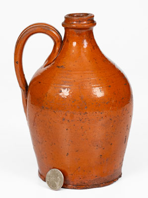 Attrib. Greene County, TN Redware Jug, possibly Peter Harmon Pottery, second or third quarter 19th century