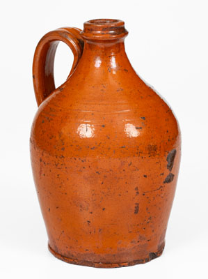 Attrib. Greene County, TN Redware Jug, possibly Peter Harmon Pottery, second or third quarter 19th century