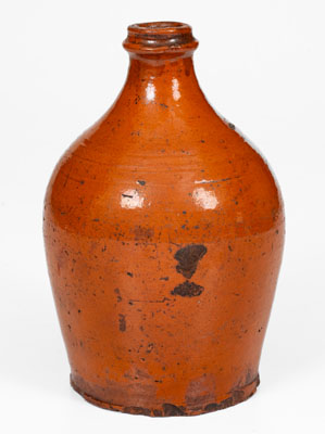 Attrib. Greene County, TN Redware Jug, possibly Peter Harmon Pottery, second or third quarter 19th century