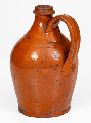 Attrib. Greene County, TN Redware Jug, possibly Peter Harmon Pottery, second or third quarter 19th century