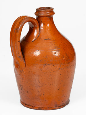 Attrib. Greene County, TN Redware Jug, possibly Peter Harmon Pottery, second or third quarter 19th century