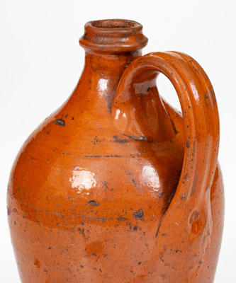 Attrib. Greene County, TN Redware Jug, possibly Peter Harmon Pottery, second or third quarter 19th century