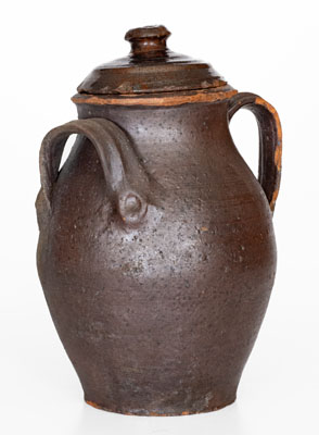 Extremely Rare Tennessee Redware Jar, TN possibly Knox County, circa 1820-1860