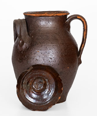 Extremely Rare Tennessee Redware Jar, TN possibly Knox County, circa 1820-1860