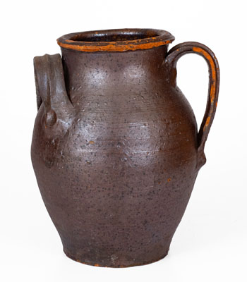 Extremely Rare Tennessee Redware Jar, TN possibly Knox County, circa 1820-1860