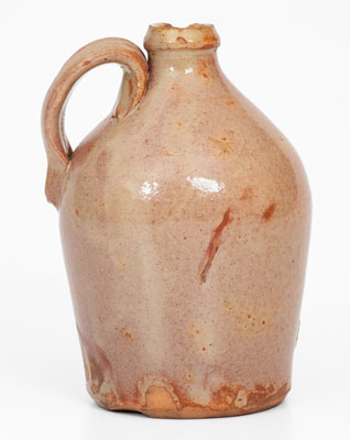 Southern Maine Redware Jug, mid 19th century