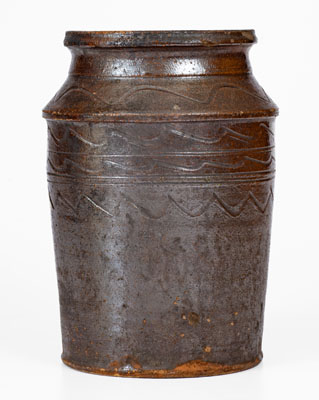 Attrib. Hinkle-Mort Pottery, Jefferson County, TN Redware Jar, c1855-60