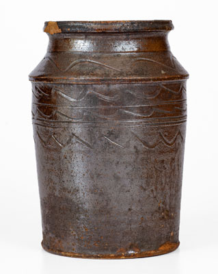 Attrib. Hinkle-Mort Pottery, Jefferson County, TN Redware Jar, c1855-60