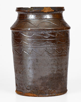 Attrib. Hinkle-Mort Pottery, Jefferson County, TN Redware Jar, c1855-60