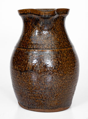 J.H. STONE (Buncombe County, NC) Alkaline-Glazed Stoneware Pitcher, late 19th century