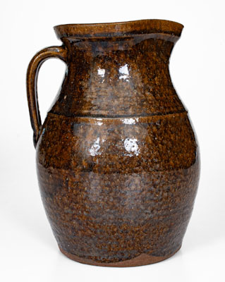 J.H. STONE (Buncombe County, NC) Alkaline-Glazed Stoneware Pitcher, late 19th century