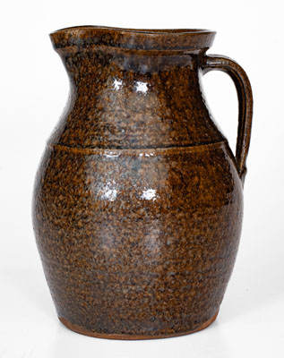 J.H. STONE (Buncombe County, NC) Alkaline-Glazed Stoneware Pitcher, late 19th century