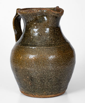 Southern U.S. Alkaline-Glazed Stoneware Pitcher, fourth quarter 19th century