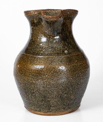 Southern U.S. Alkaline-Glazed Stoneware Pitcher, fourth quarter 19th century