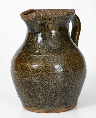 Southern U.S. Alkaline-Glazed Stoneware Pitcher, fourth quarter 19th century