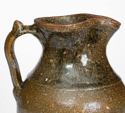 Southern U.S. Alkaline-Glazed Stoneware Pitcher, fourth quarter 19th century