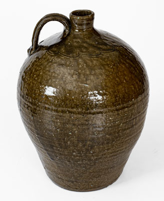 North Carolina Alkaline-Glazed Stoneware Jug, probably Thomas Ritchie, Lincoln County