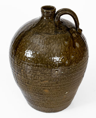 North Carolina Alkaline-Glazed Stoneware Jug, probably Thomas Ritchie, Lincoln County