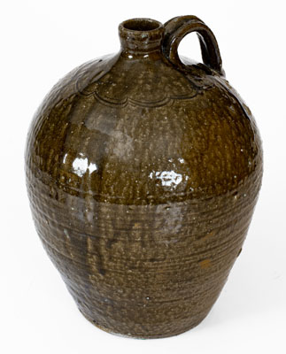 North Carolina Alkaline-Glazed Stoneware Jug, probably Thomas Ritchie, Lincoln County