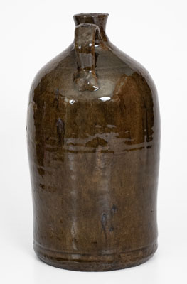 Alkaline-Glazed Stoneware Jug Stamped HY, Crawford County, GA, late 19th century