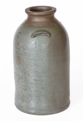 Rare E.W. MORT / ALUM WELLS, VA Salt-Glazed Stoneware Jar, circa 1880-1893