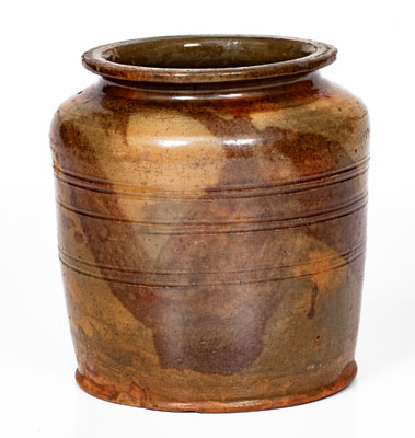 Attrib. Solomon Miller, Adams County, PA Manganese-Decorated Redware Jar