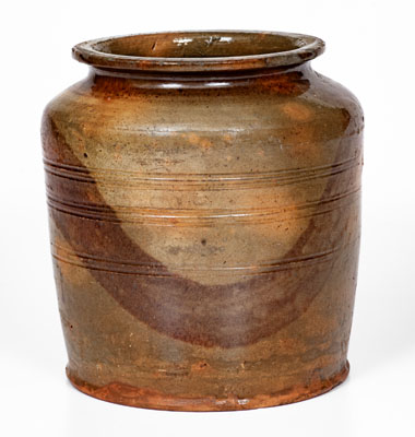 Attrib. Solomon Miller, Adams County, PA Manganese-Decorated Redware Jar