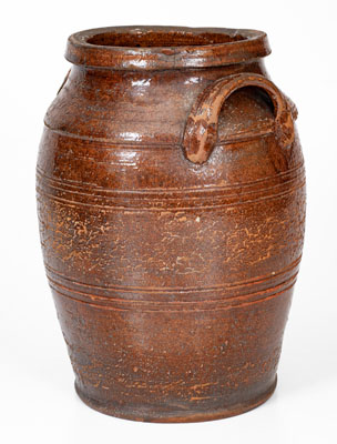 Redware Jar attrib. Henkel-Spigle Pottery, Amsterdam, Botetourt County, Virginia, circa 1830-1850