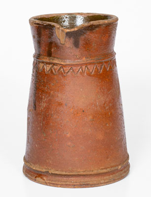 Rare WINCHESTER / POTTERIES / VA Redware Pitcher, Round Hill Pottery, Frederick County, VA, circa 1930