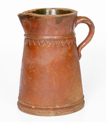 Rare WINCHESTER / POTTERIES / VA Redware Pitcher, Round Hill Pottery, Frederick County, VA, circa 1930