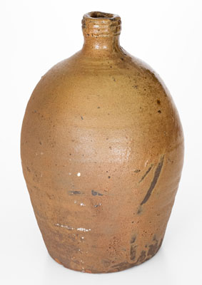 Alkaline-Glazed Southern Stoneware Jug Inscribed HJM BB, second half 19th century