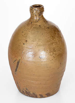 Alkaline-Glazed Southern Stoneware Jug Inscribed HJM BB, second half 19th century