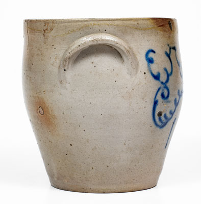 Attrib. Smith & Day, Norwalk, Connecticut Stoneware Jar, Dated 1841