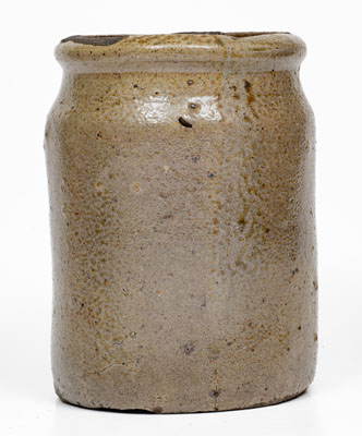 Rare RICE & BROYLES / SUNNYSIDE, WV Stoneware Jar w/ Cobalt and Manganese Decoration, c1875