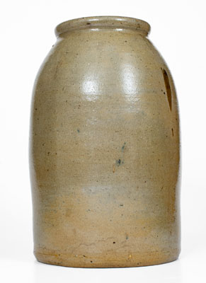 Two-Gallon Pittsburgh Stoneware Advertising Jar, Greensboro, PA origin, circa 1880