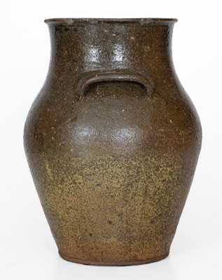 Alkaline-Glazed Stoneware Jar attrib. Mossy Creek, GA, possibly Hezekiah Chandler, circa 1830