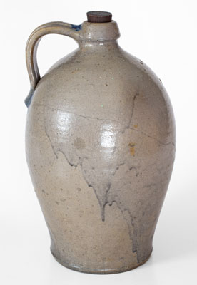 Rare W. C. HARMON Western Pennsylvania Stoneware Jug, New Castle area, third quarter 19th century